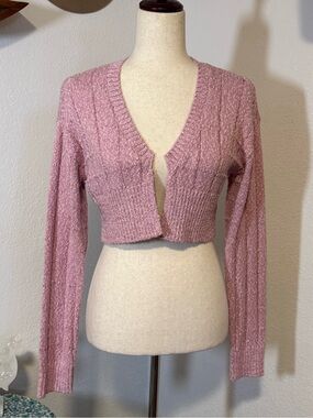 NWT Free People  Cropped Open Front Cropped  Knit Cardigan FP Beach XS